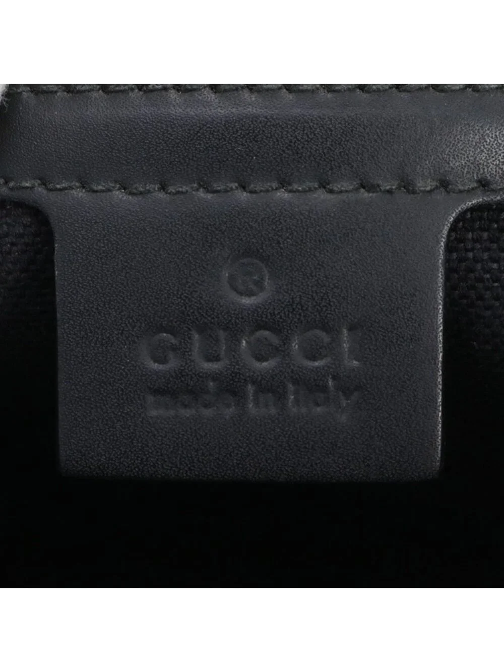 Gucci GG Supreme Sherry Line Leather Clutch Pouch Business